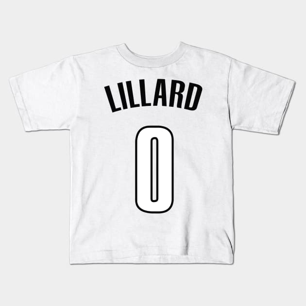 Damian Lillard Kids T-Shirt by telutiga